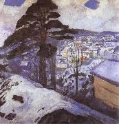 Edvard Munch Winter oil